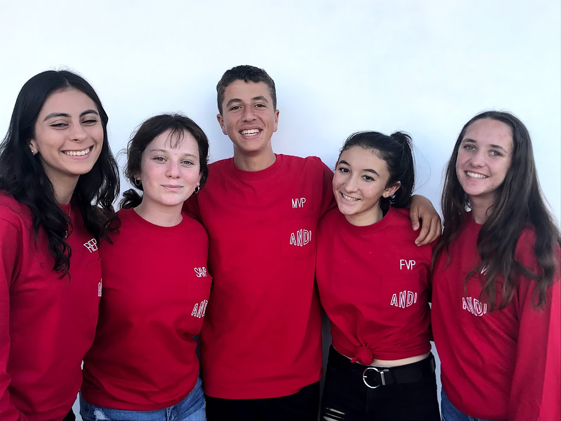 A group of teenagers